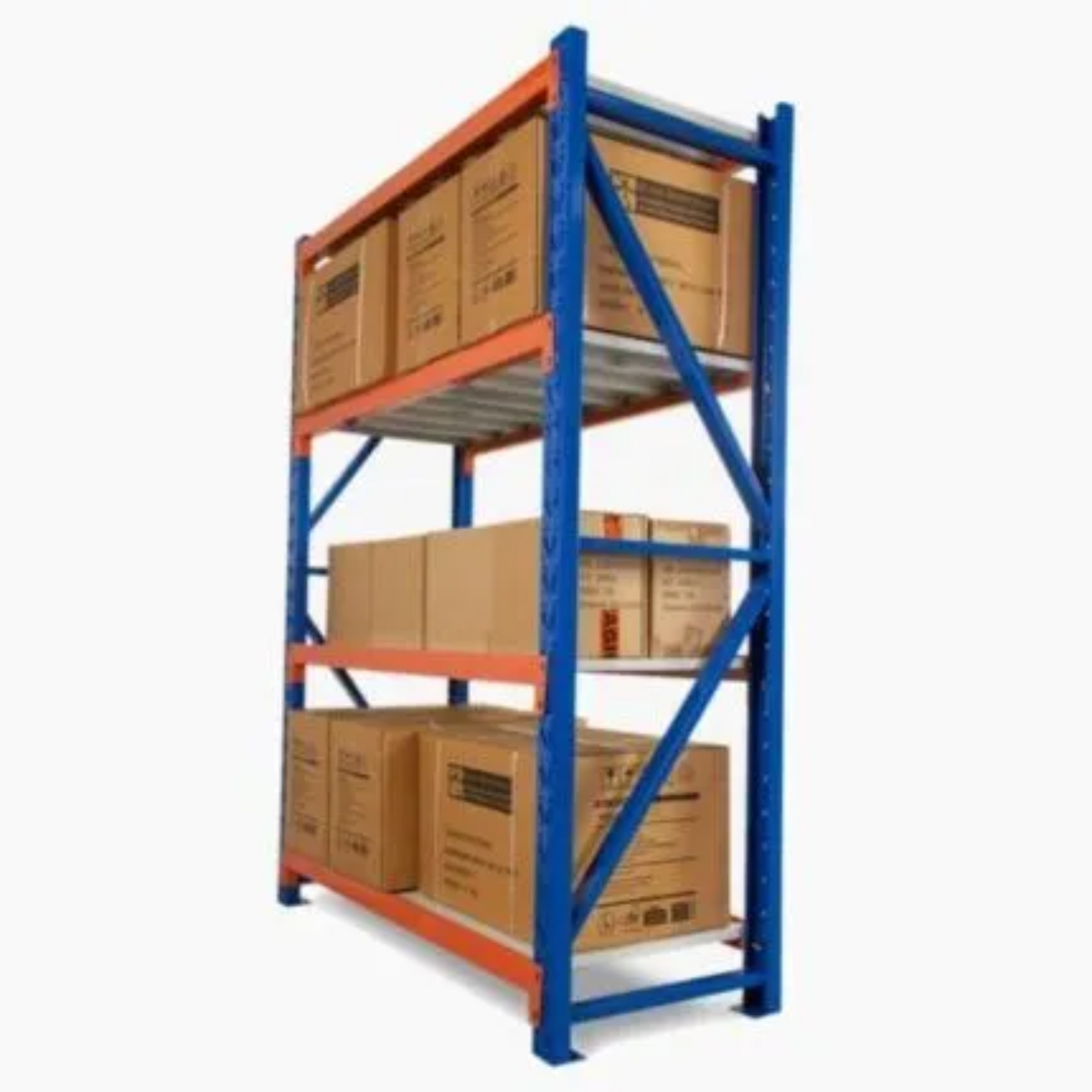 4 Tier (300kg) 100L*60W*200H cm Metal Warehouse Racking Storage Garage Shelving