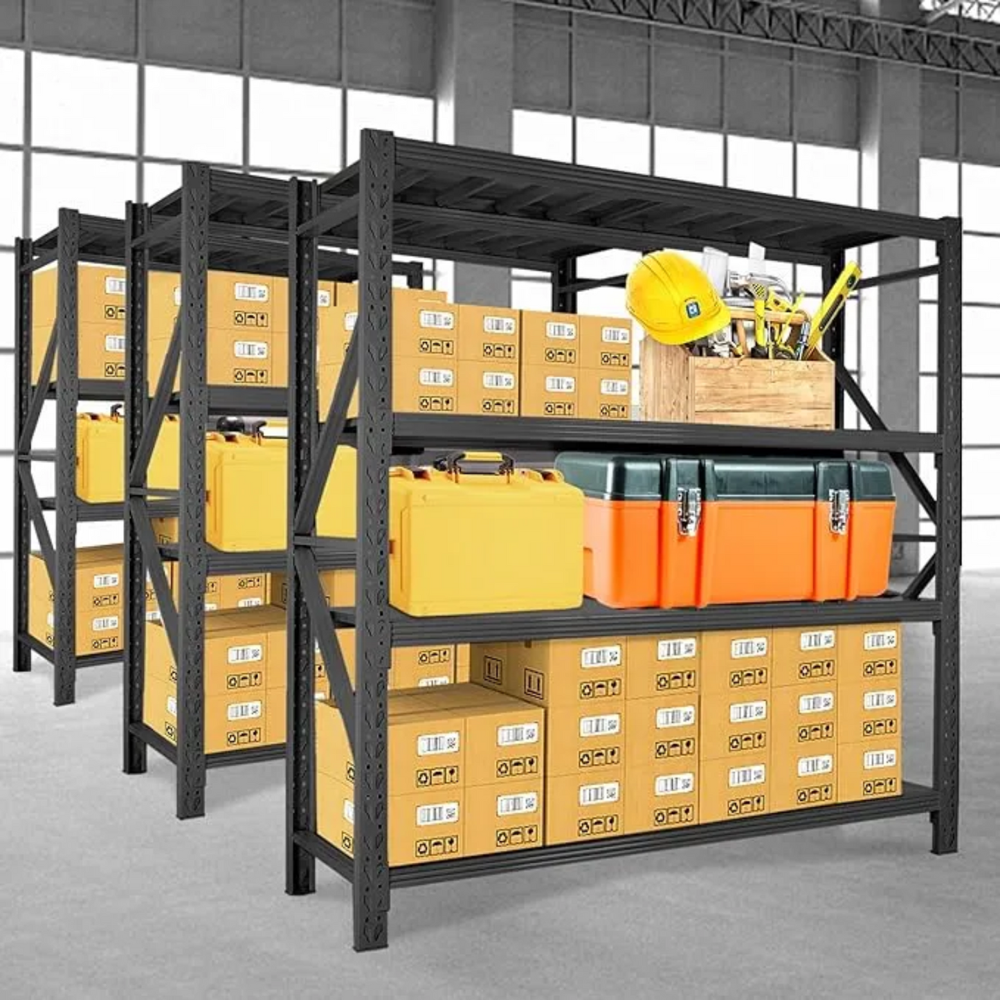 4 Tier (200L * 60D *200Hcm) 200kg Rack Storage Metal Shelving Rack