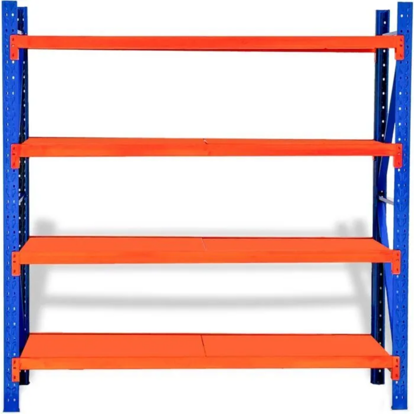 4 Tier (200L*60D*200Hcm) 300kg Diamond Hole Warehouse Garage Storage Shelf Shelving Unit