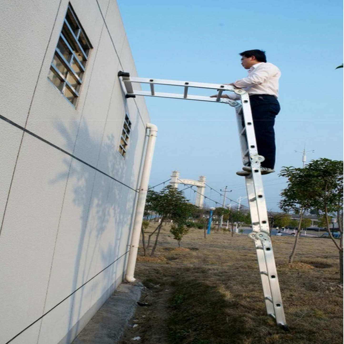 Multipurpose Aluminium Ladder Folding Ladder Folding Heavy Duty Indoor Outdoor