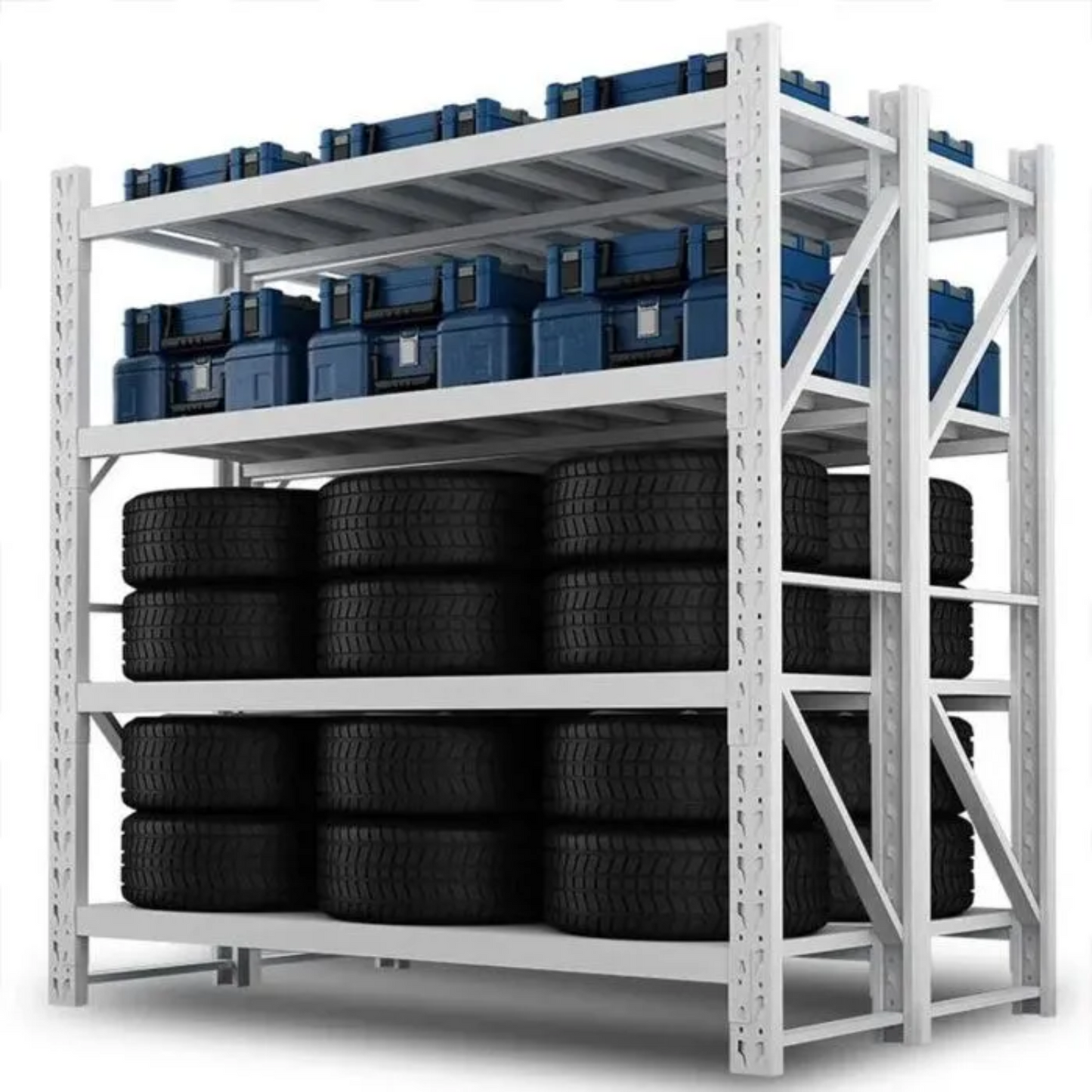 Heavy Duty 4-Tier Garage & Warehouse Rack (400kg)