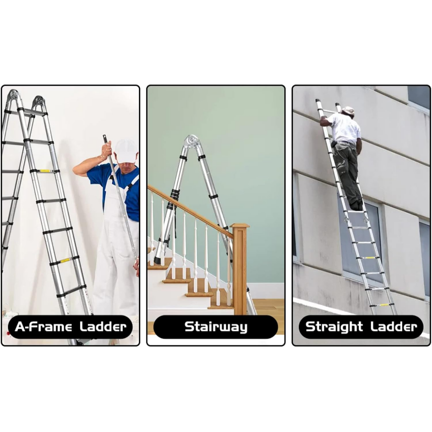 Telescoping Aluminum Multi-Function A Type Portable Ladder