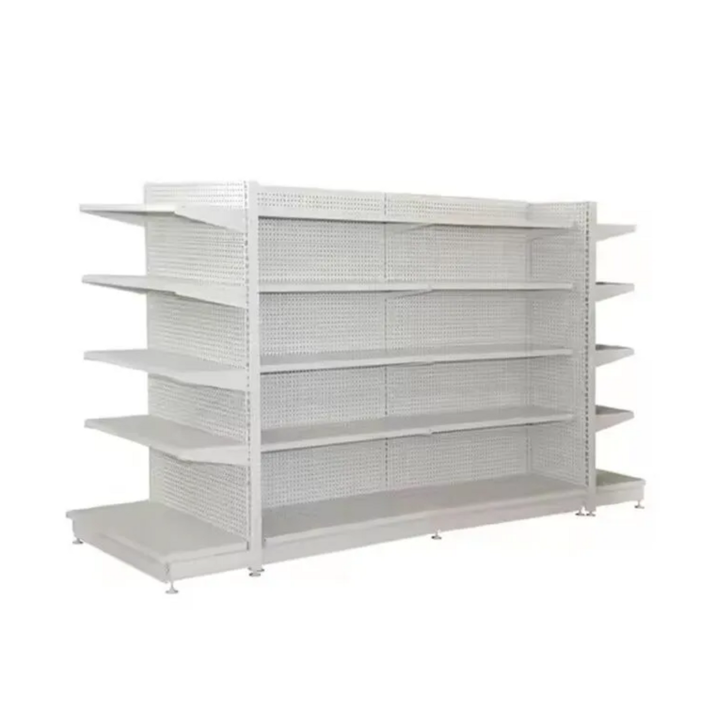 5 Level Double Sinded Gondola Supermarket Retail Store Display Shelves Rack