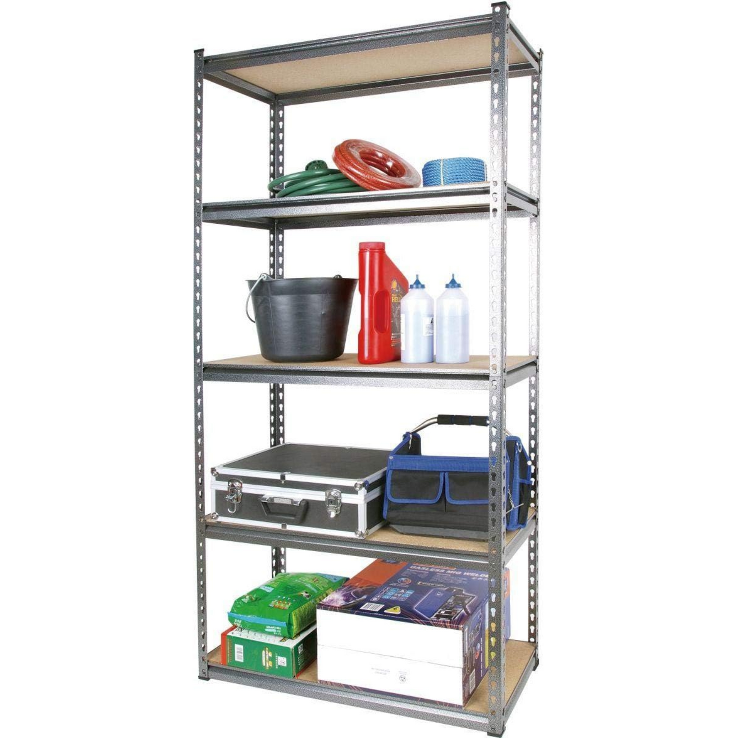 5 Tier 80kg 120*40*200cm Capacity MDF Storage Shelf Rack