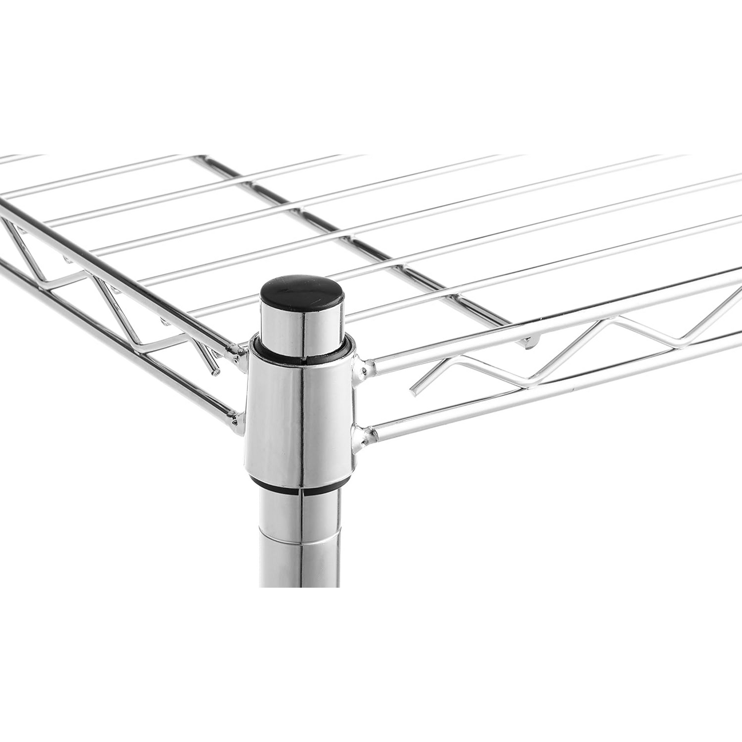 5-Shelf 90D x 45W x 180H Steel Organizer Wire Rack, Chrome Shelving Unit