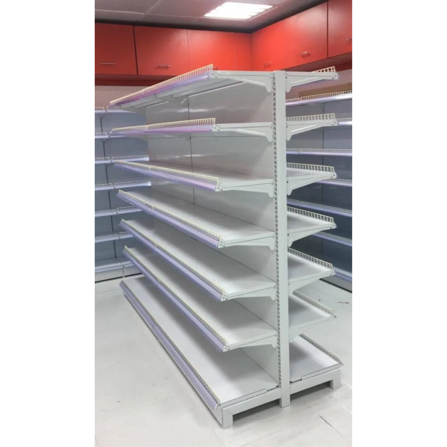 5 Level Double Sinded Gondola Supermarket Retail Store Display Shelves Rack
