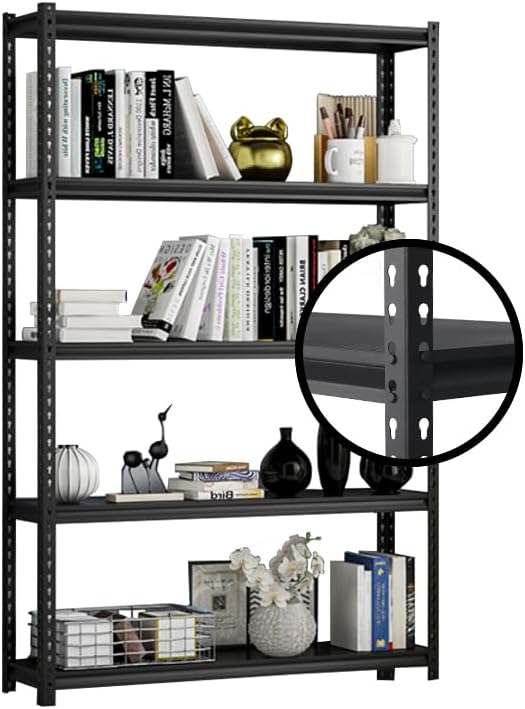5-Tier Boltless Garage Shelving Unit 150kg Per Shelf | Heavy-Duty Metal Storage Rack