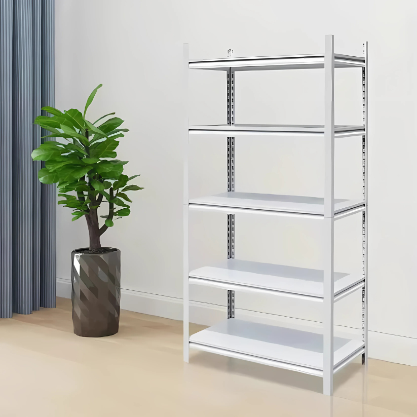 5 Tier 120L X 45D X 200H White Storage Shelves 200 Kgs Capacity