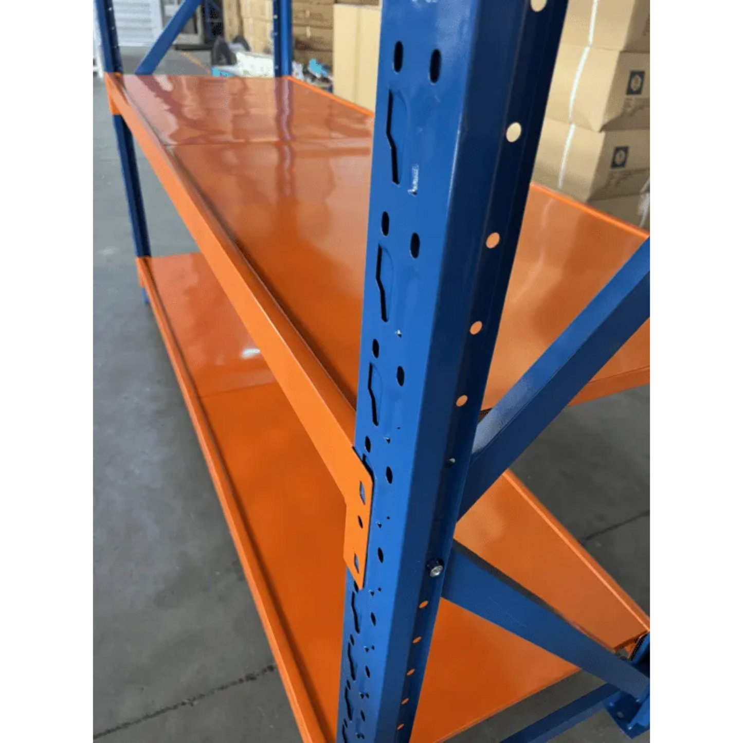 300kg 4 Steps 150m (L) x 2m (H) x 60cm (D) Heavy Duty Garage Metal Shelving