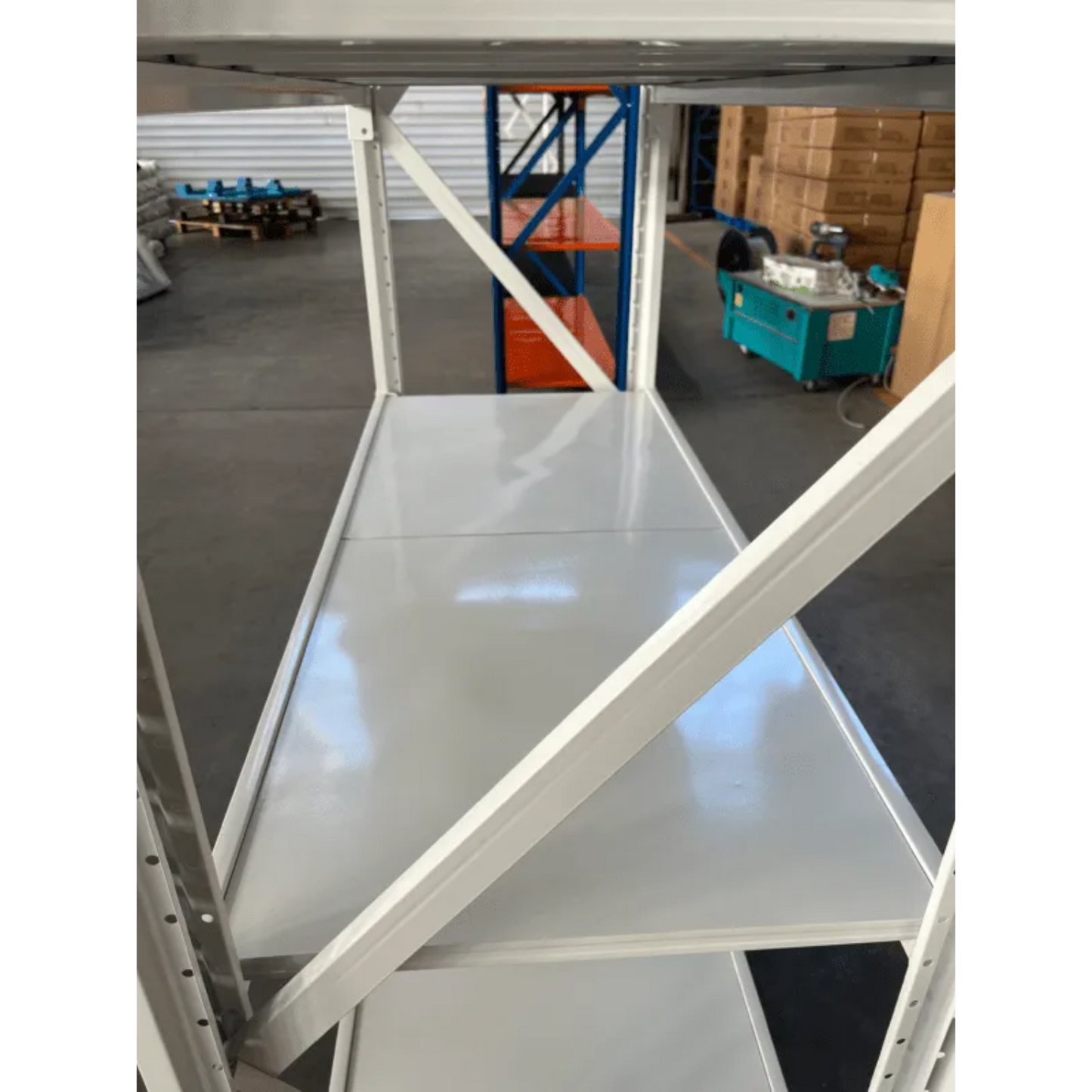 4 Tier (300kg) 100L*60W*200H cm Metal Warehouse Racking Storage Garage Shelving