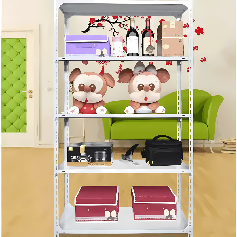 80kg Angle Iron Steel Metal 5 Tier Storage Racks Shelves Unit
