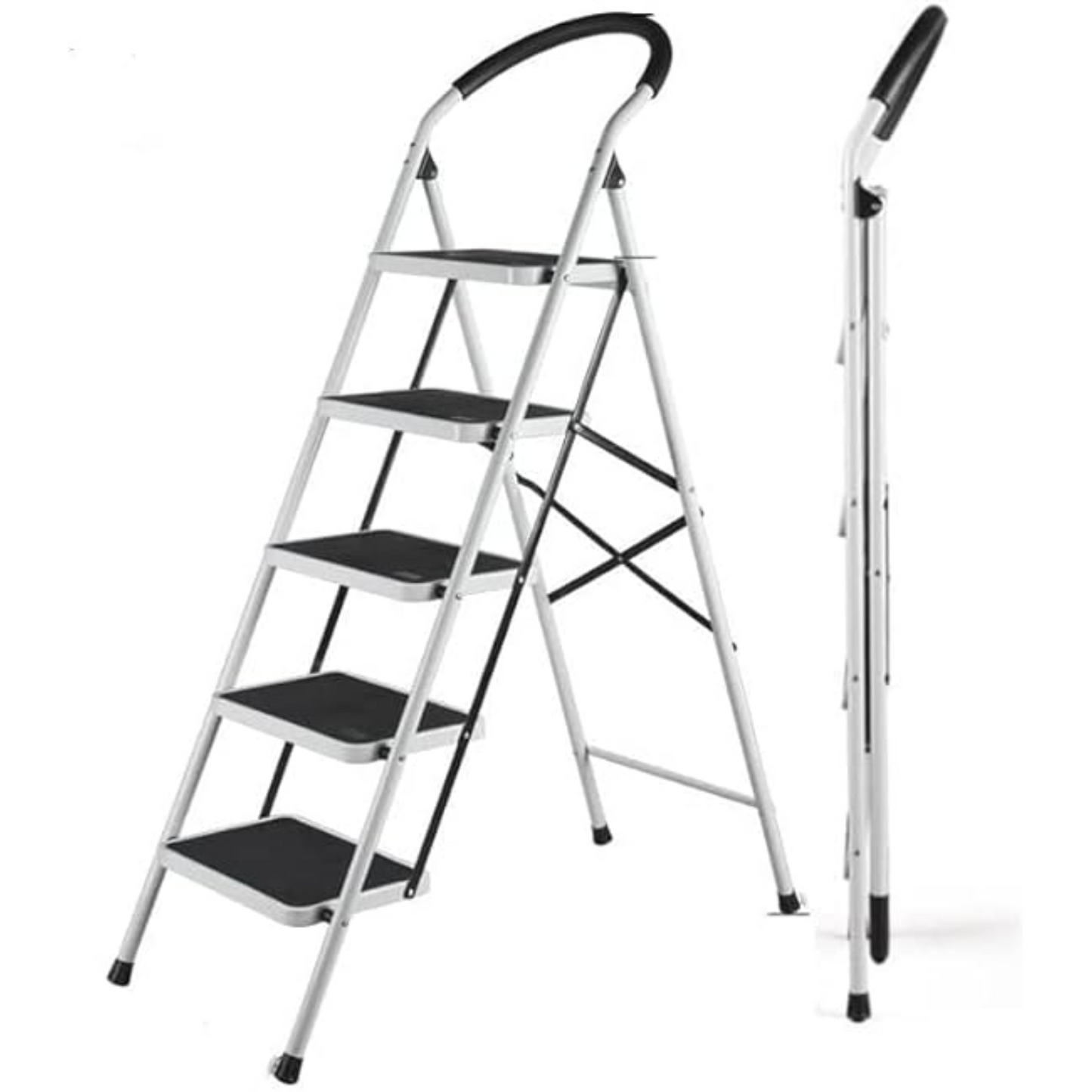 I BEST Folding Steps Steel Ladder Domestic Light Stepladder Household Combination Multi Function Ladders Indoor Outdoor