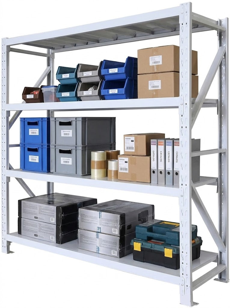 Heavy Duty 4-Tier Metal Shelve (300kg Capacity)