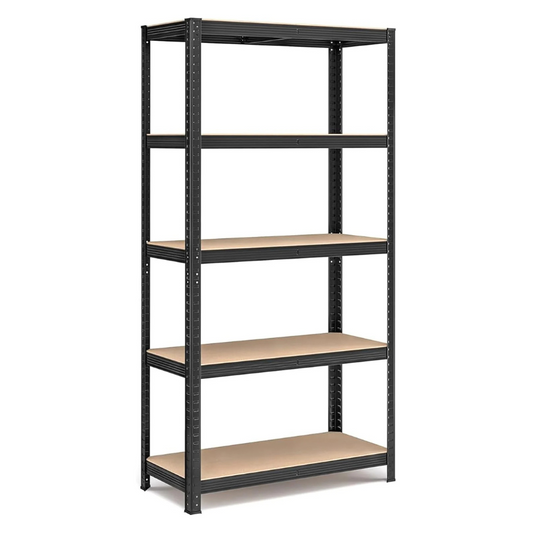 5-Tier Shelving Unit, for Shed Warehouse Basement Kitchen 90L x 40D x 180H cm