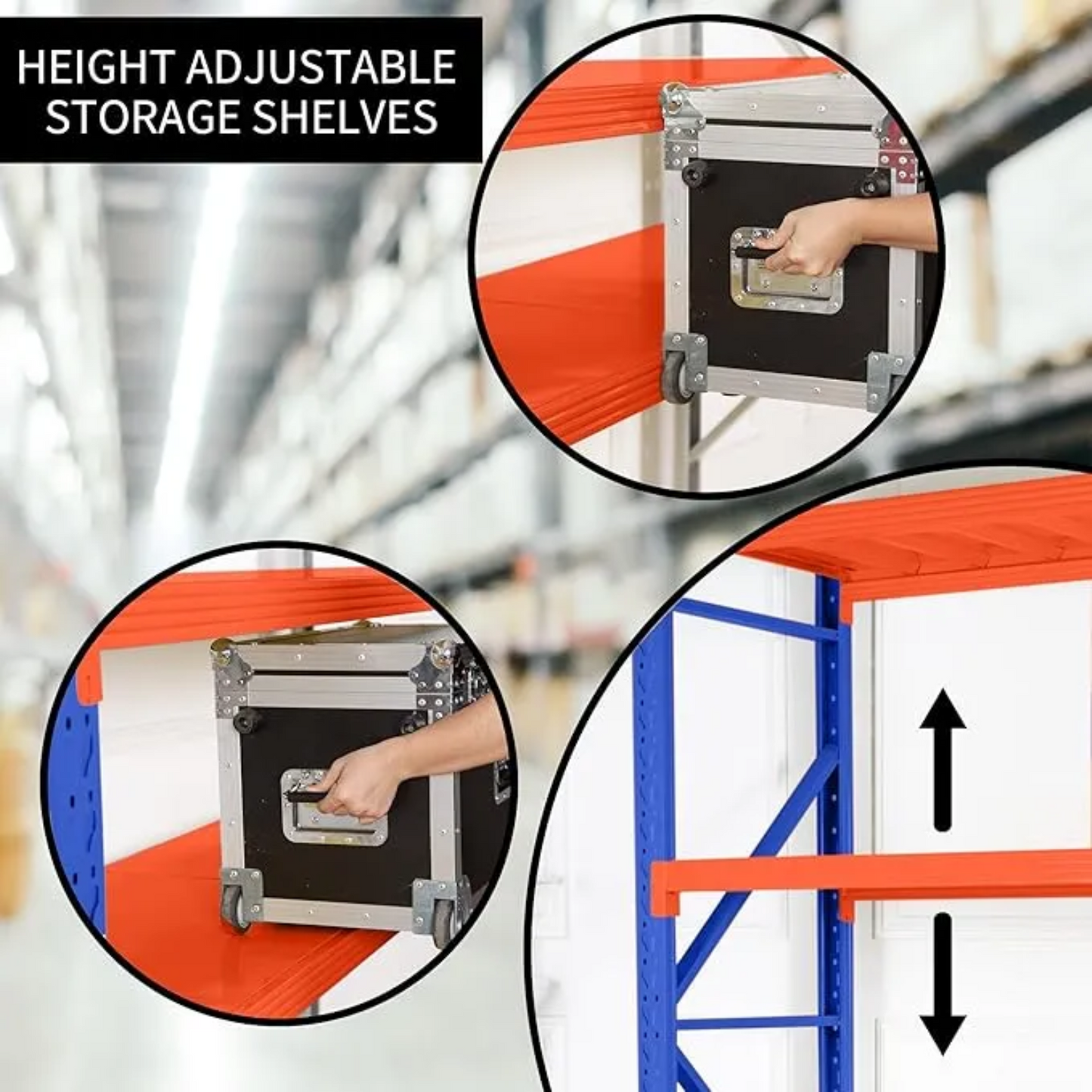 4 Tier (200L * 60D *200Hcm) 200kg Rack Storage Metal Shelving Rack