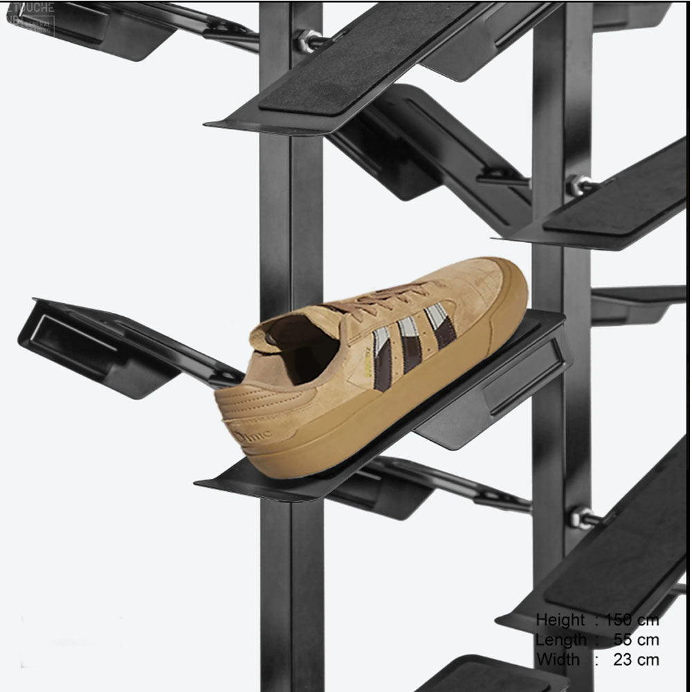 Shoe Display Stand 36 Holder Commercial Footwear Rack for Retail & Showrooms