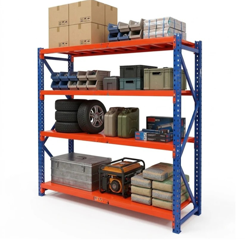 Heavy Duty 4-Tier Garage Shelving (300kg Each Layer Capacity)