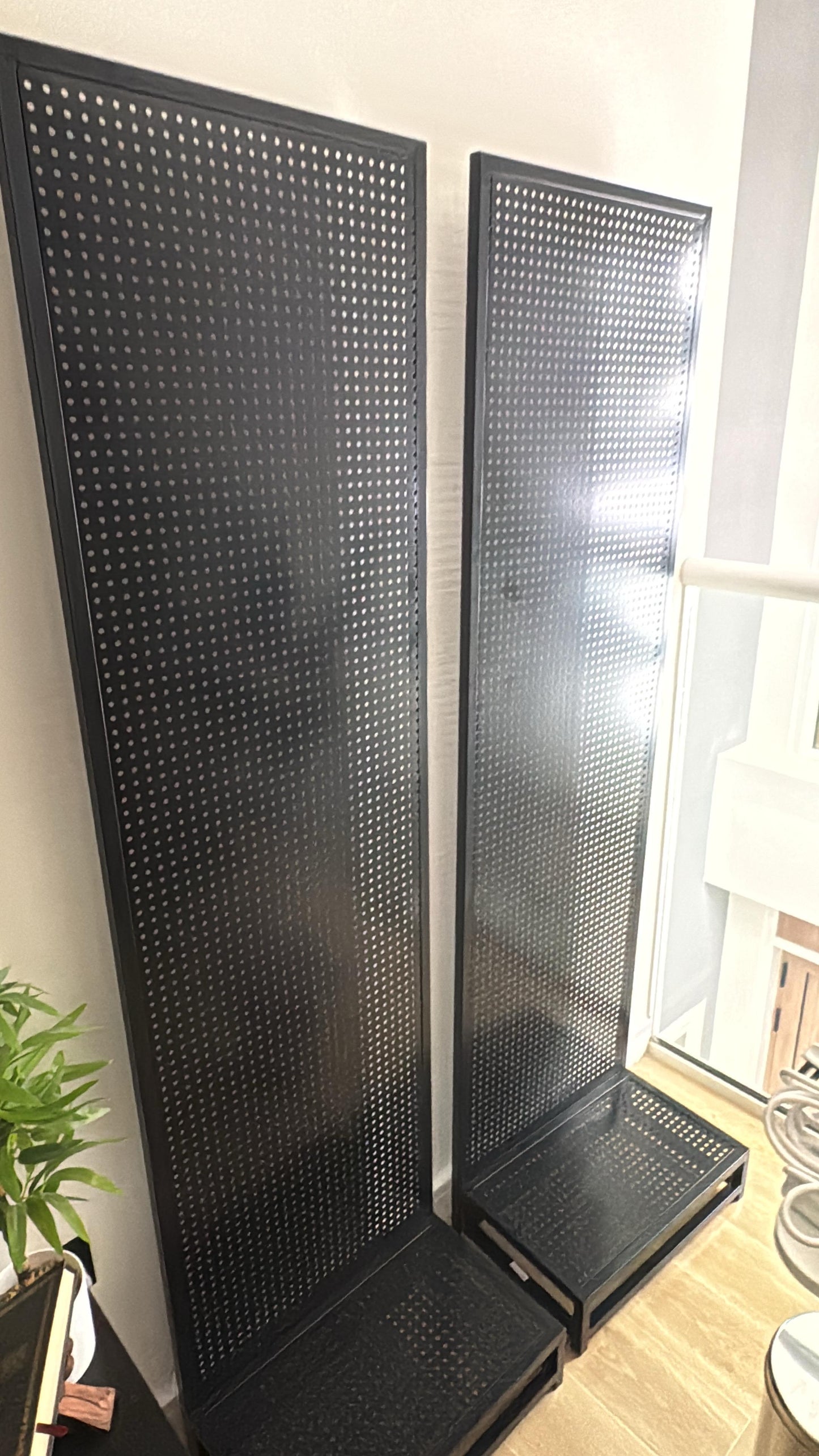 Pegboard Display Stand Shelf Peg Board Accessories Rack Organizer 50L x 40D x 180H cm