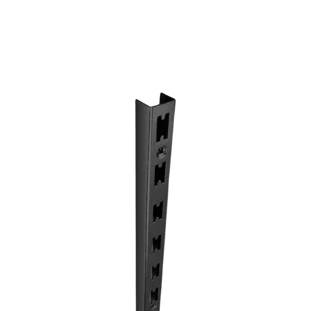 Wall-Mounted Wardrobe Organizer | Modular Closet System with Wire Shelving & Garment Rail | Matte Black