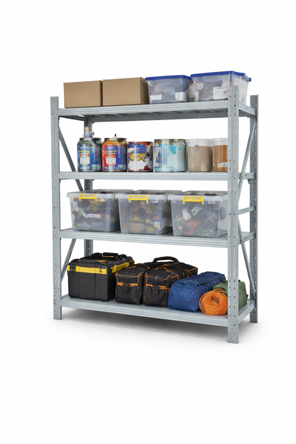 4-Tier Heavy Duty Steel Shelving Unit 200x60x200cm | 300kg Capacity | Warehouse Storage Rack