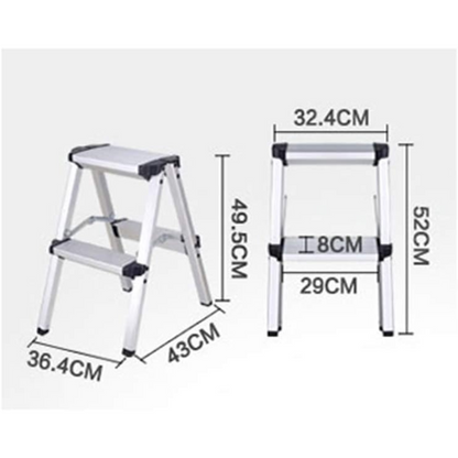 Aluminium Alloy Bilateral Ladders, Stepladders Folding Ladder Stool