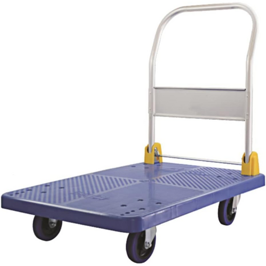 600KG Foldable Platform Trolley, Portable Small Trailer Cart, Heavy Duty for Loading and Moving