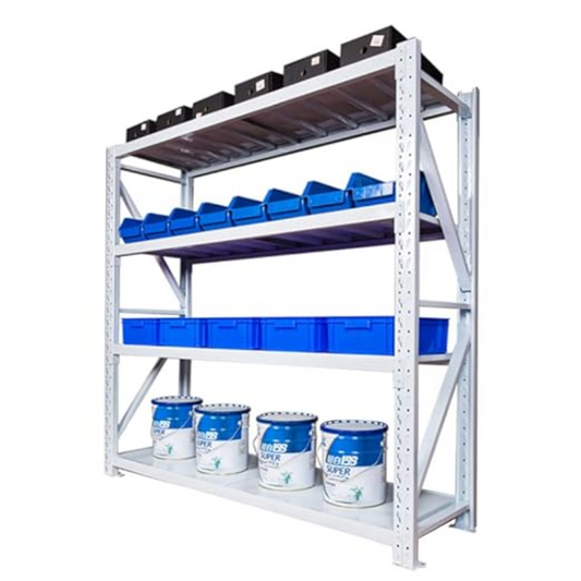 300kgs White 150cm L x 60cm D x 200cm H Storage Racks Shelving