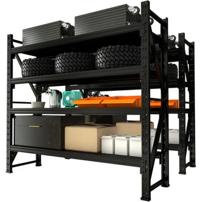 4 Tier (300kg) 100L*60W*200H cm  Metal Warehouse Racking Storage Garage Shelving