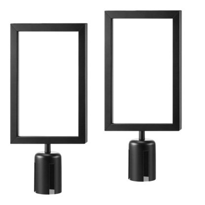 A4 Double-Sided Stanchion Sign Holder | 2PCS Queue Poster Frame