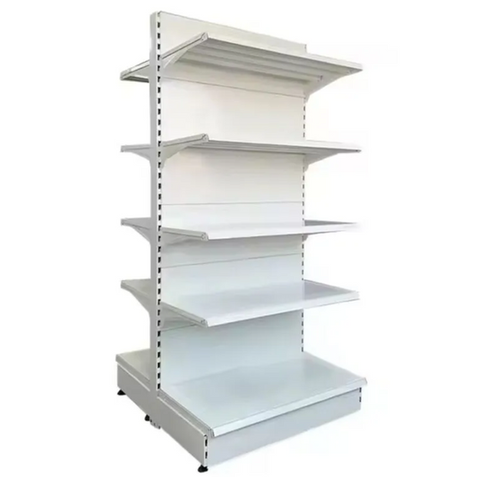 5 Level Double Sinded Gondola Supermarket Retail Store Display Shelves Rack