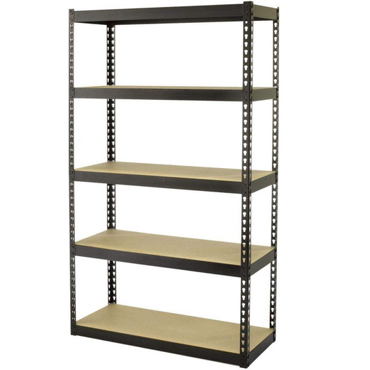 5 Tier 80kg 120*40*200cm Capacity MDF Storage Shelf Rack