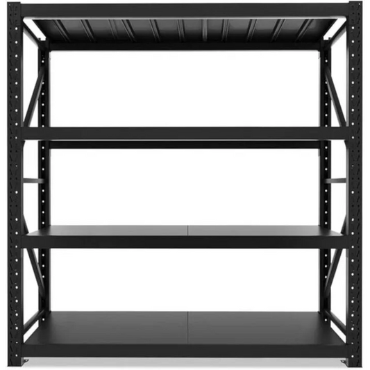 200kg Warehouse Garage Shelf-4 Tier Storage Rack Shelving Unit(200L*60D*200Hcm)