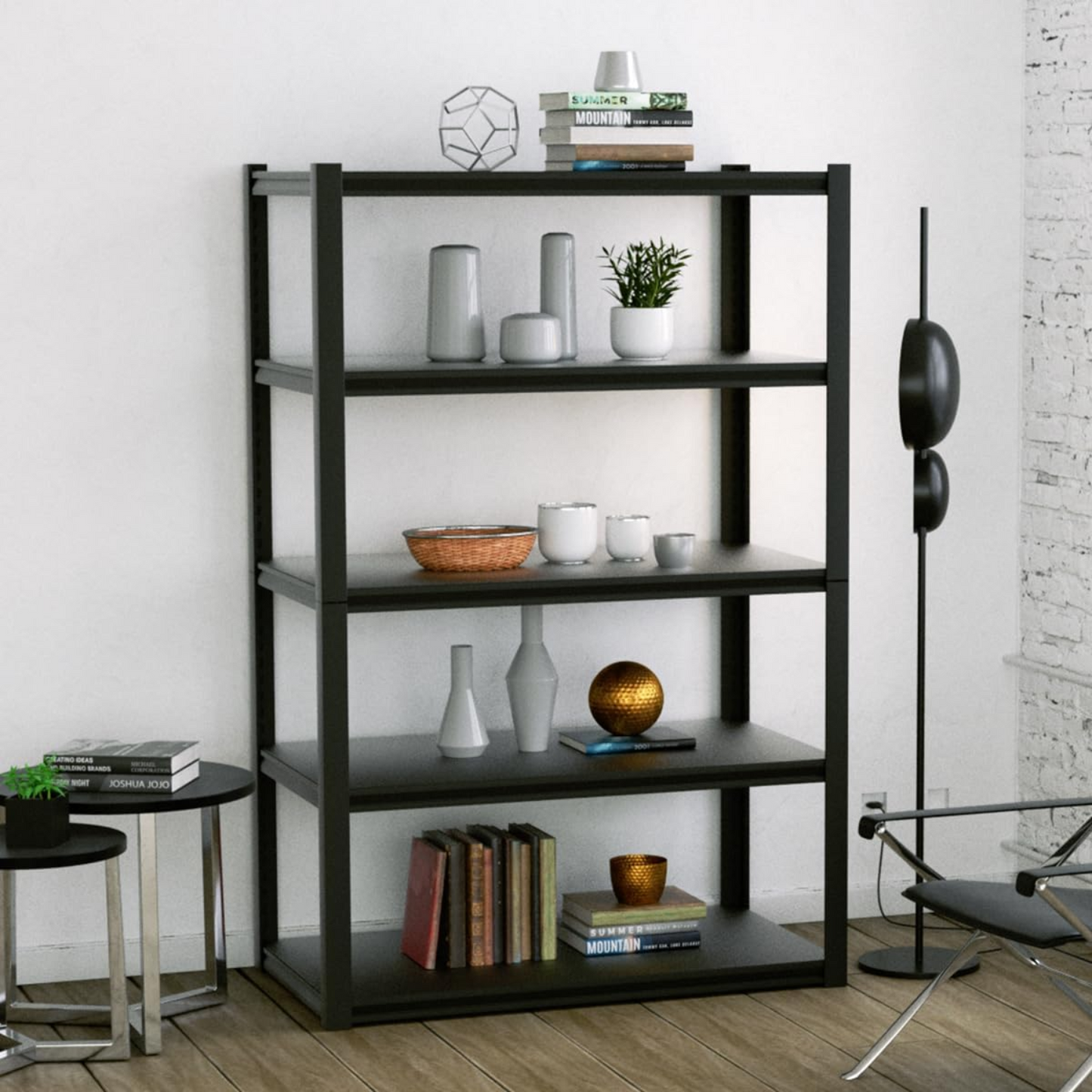 5Tier (150L* 45D*1980Hcm) Bolt less Shelves Bolt Free Racking 200kg