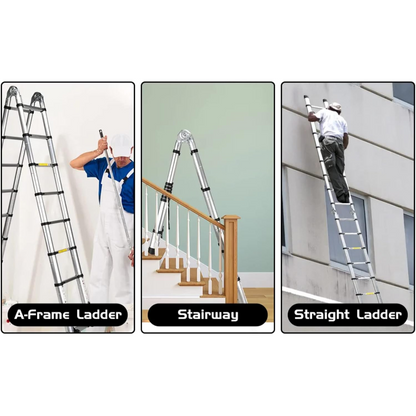 Telescoping Aluminum Multi-Function A Type Portable Ladder