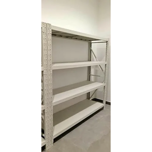 4Level 300kgs White (100L*60D*200Hcm) Warehouse Garage Shelving