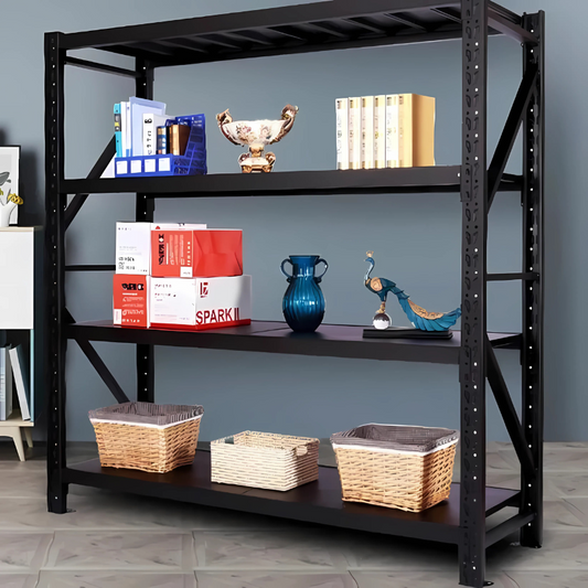 Heavy Duty Garage Metal Shelving 300kg 4 Steps 150m (L) x 2m (H) x 60cm (D)