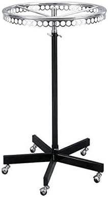 Round Turning Garment Display Stand with Steel Cutting Circle
