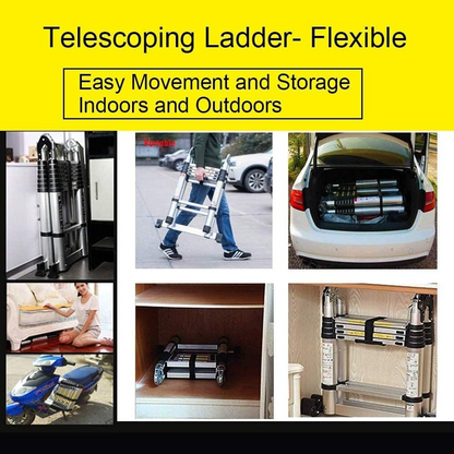 Telescoping Aluminum Multi-Function A Type Portable Ladder