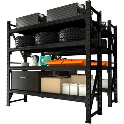 4 Tier (300kg) 100L*60W*200H cm  Metal Warehouse Racking Storage Garage Shelving