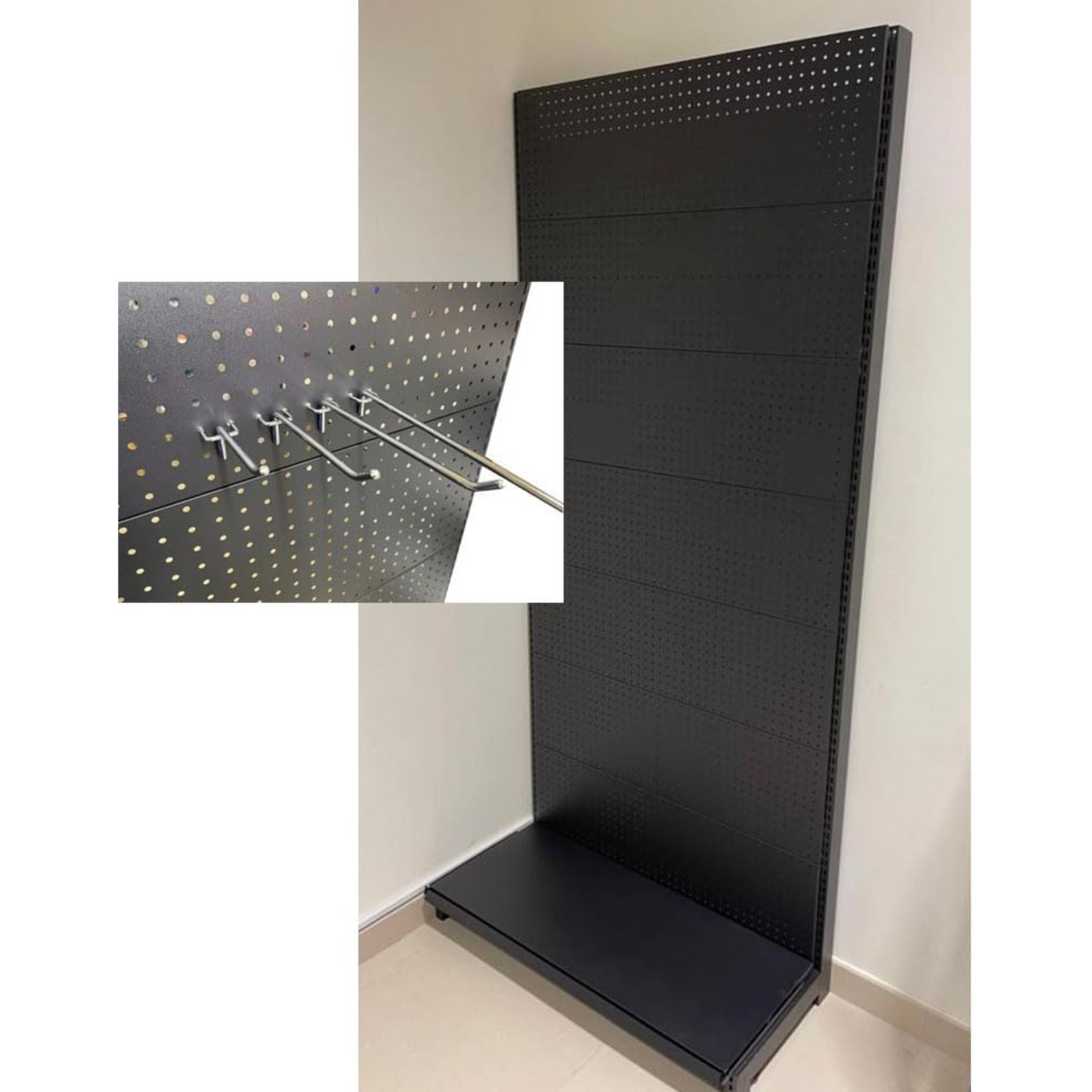 Pegboard Display Stand Shelf for Jewelry Tools, Peg Board Accessories Rack Organizer
