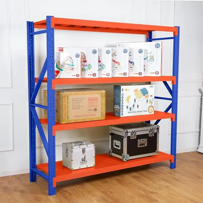 4 Tier (200L * 60D *200Hcm) 200kg  Rack Storage Metal Shelving Rack