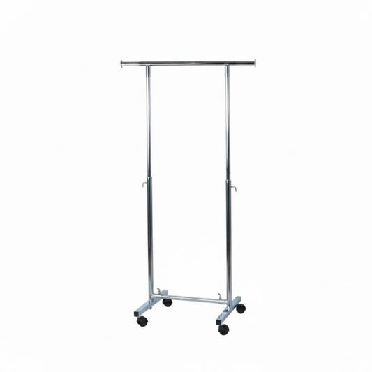 Chrome Garment Rack 60x190cm | Space Saving Clothes Organizer