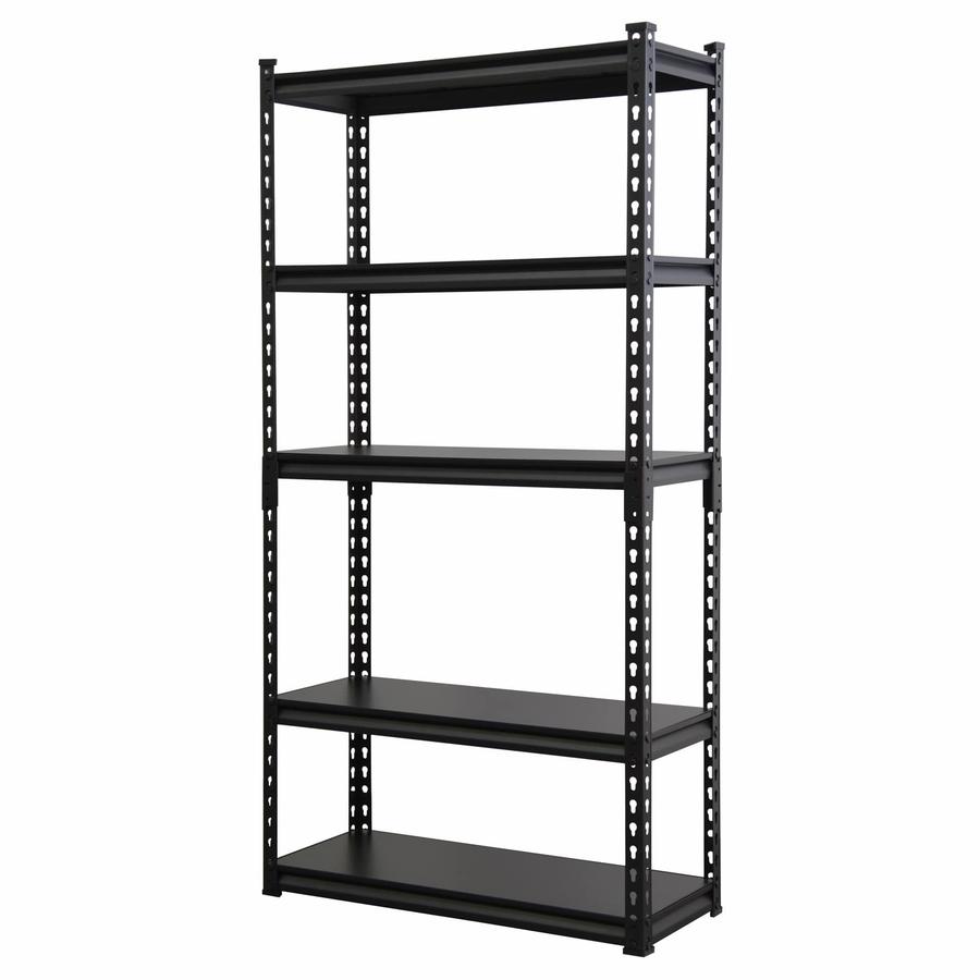 Particle Board & Steel 5-Tier Adjustable Shelving Unit (120L x 40D x 180Hcm)