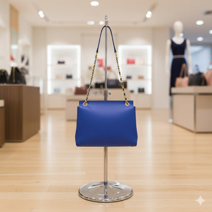 Single Purse Display Stand Chrome | Adjustable Handbag Display Holder