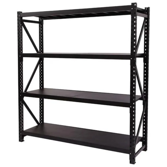 4 Tier (200L*60D*200Hcm) 300kg Diamond Hole Warehouse Garage Storage Shelf Shelving Unit