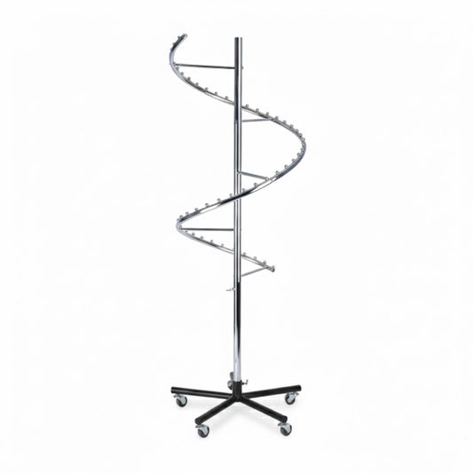 S-Type Garment Rack | Chrome Clothing Display Stand