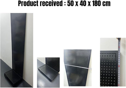 Pegboard Display Stand Shelf Peg Board Accessories Rack Organizer 50L x 40D  x 180H cm