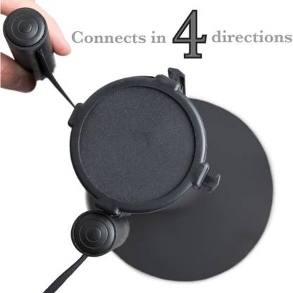 Retractable Queue Stanchion 4-Way with (2M Black Belt)