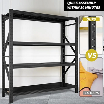 4 Tier (200L * 60D *200Hcm) 200kg  Rack Storage Metal Shelving Rack