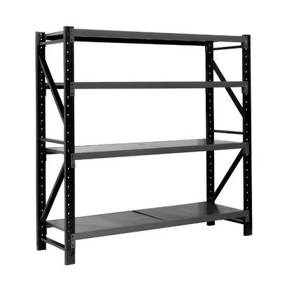Heavy Duty 4-Tier Metal Storage Rack | Adjustable Garage Shelving Unit